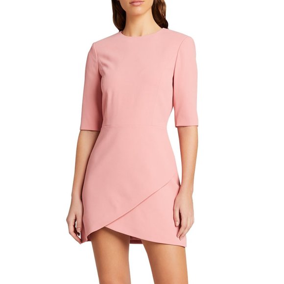 Alice + Olivia Dresses & Skirts - ALICE AND OLIVIA | Calista Overlay Crepe Sheath Dress In Rose